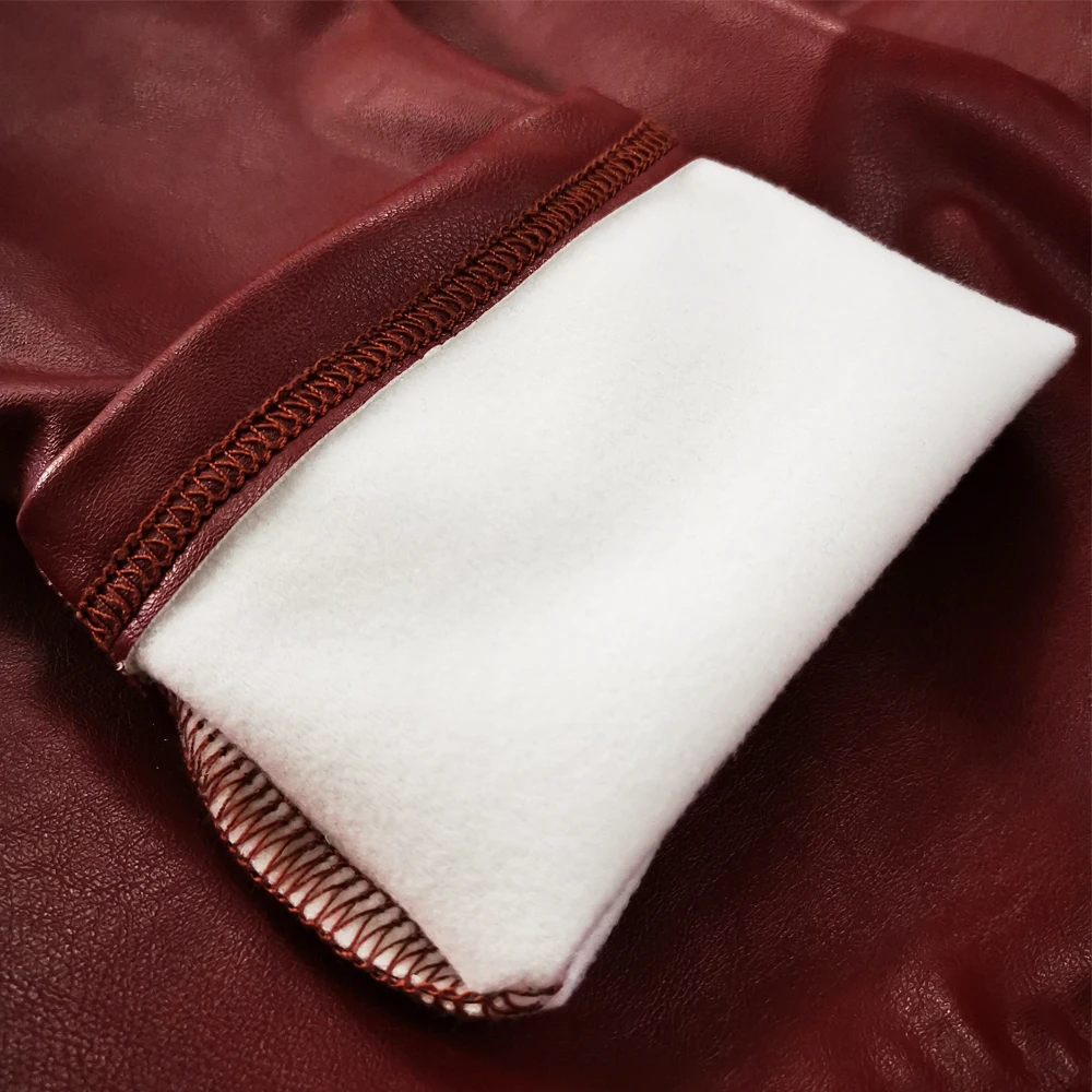 Women's Red Faux Leather Pants