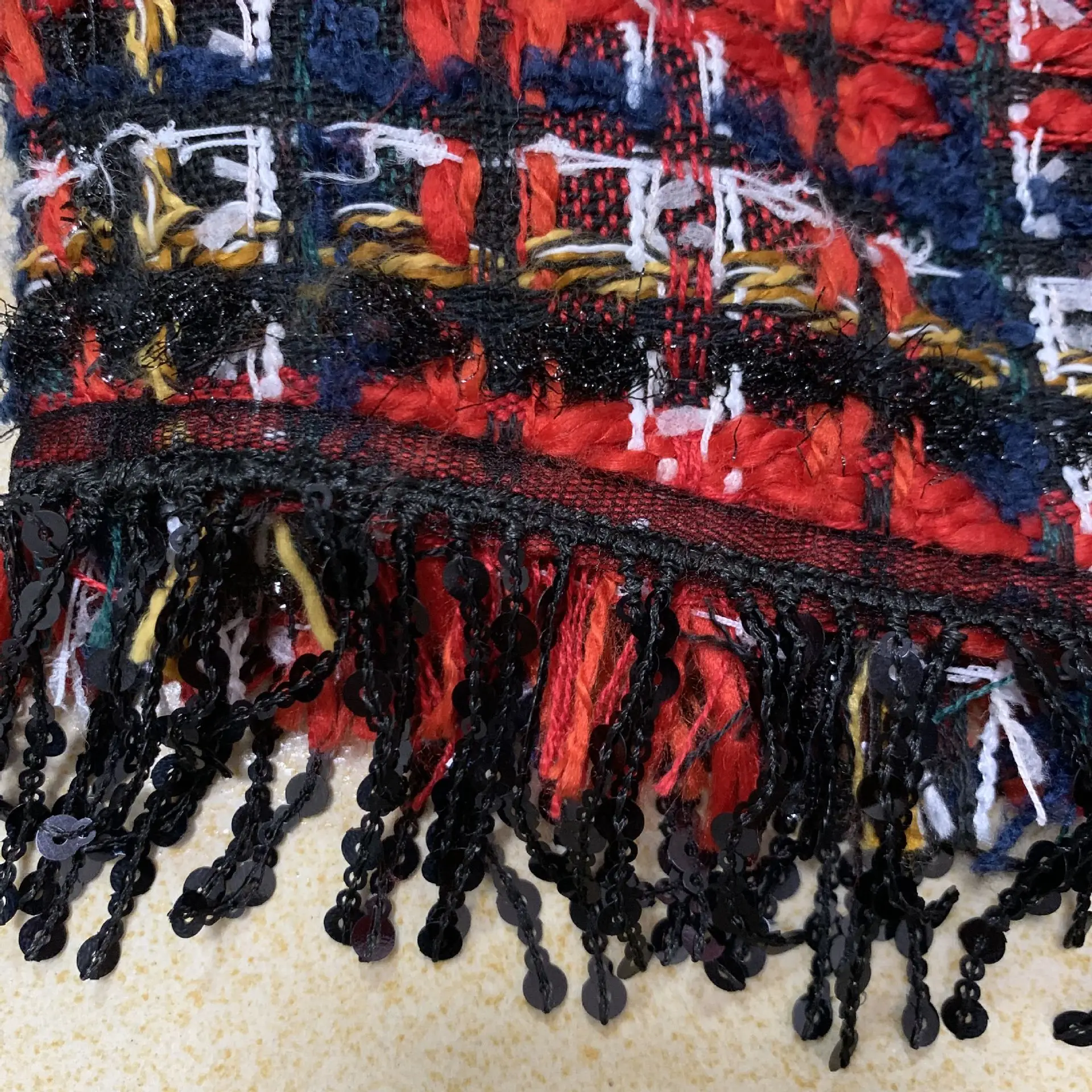 Fashion Red Plaid Skirt Suit