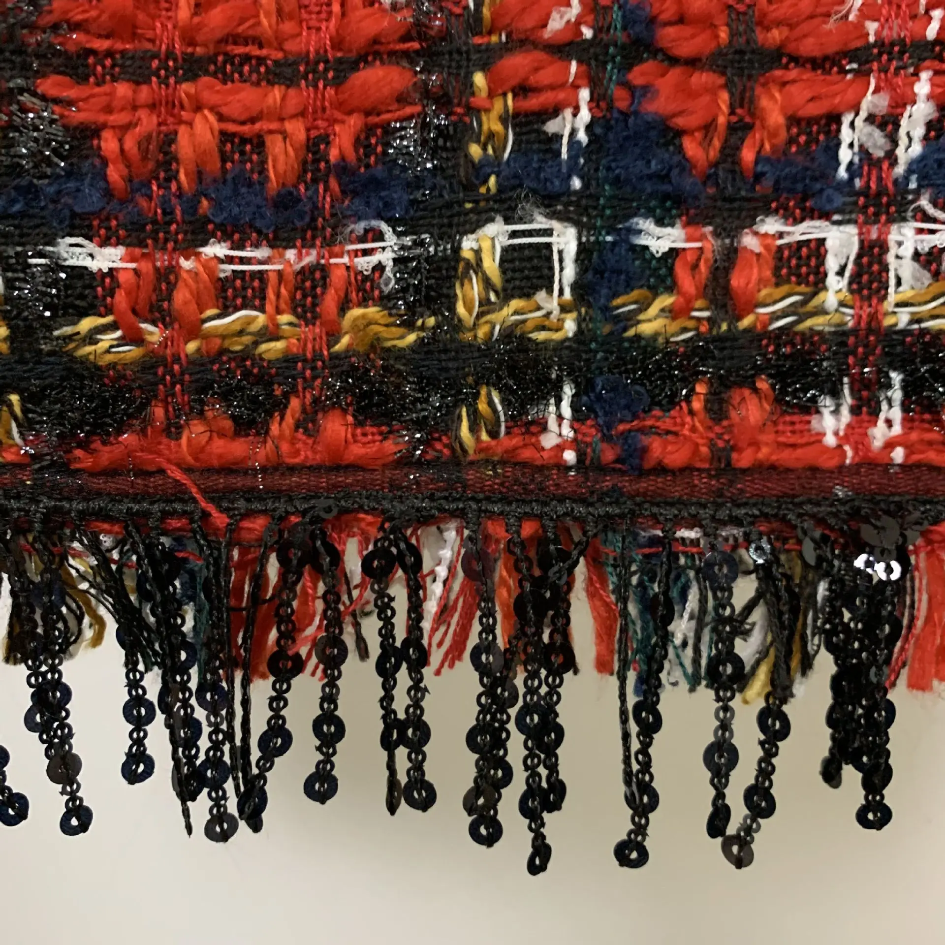 Fashion Red Plaid Skirt Suit