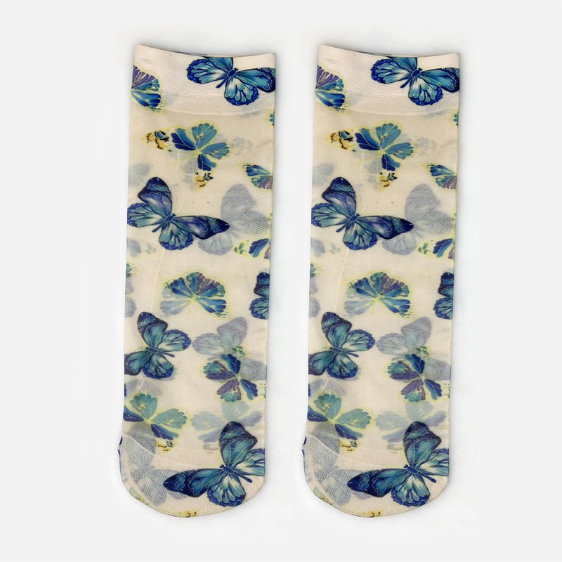 Women's Butterfly Sheer Socks