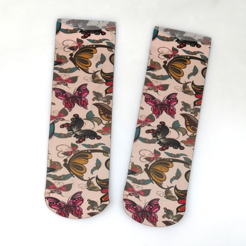 Women's Butterfly Sheer Socks