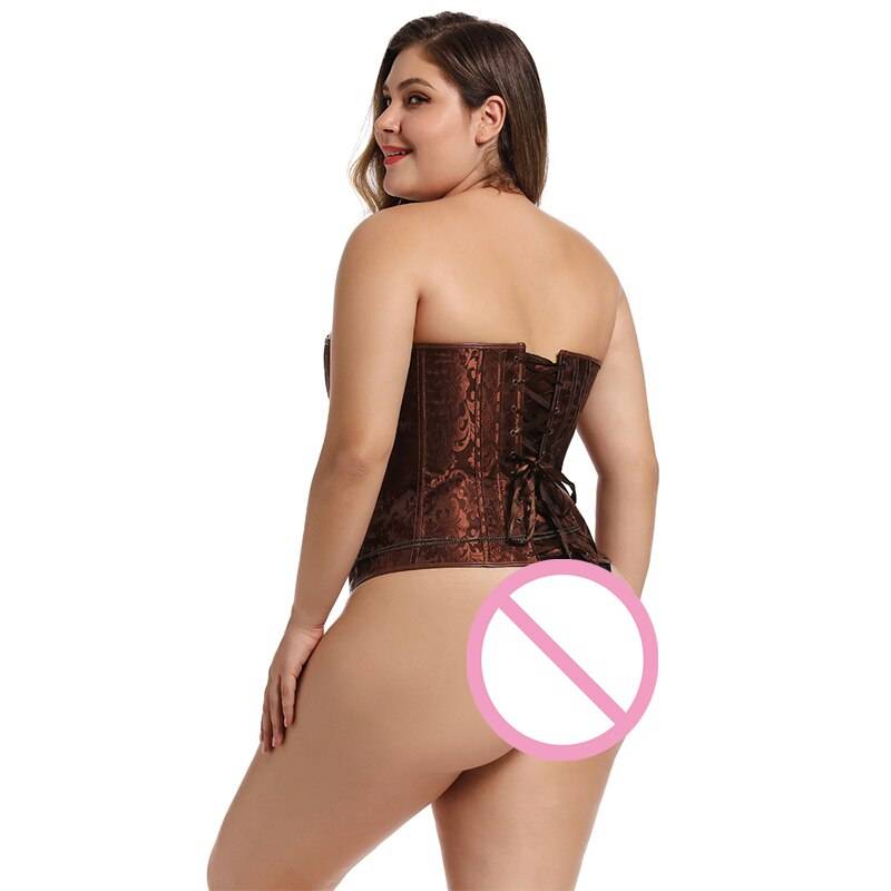 Gothic Women's Corset in Plus Size