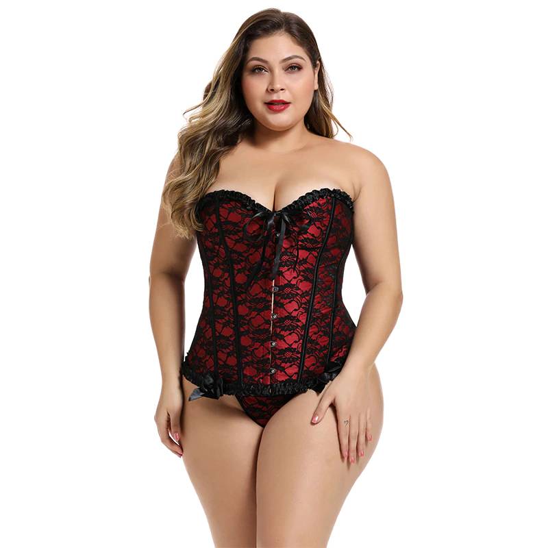 Plus Size Boned Corset for Women