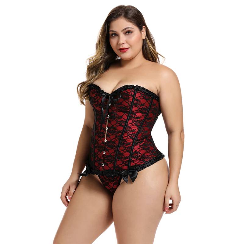 Plus Size Boned Corset for Women