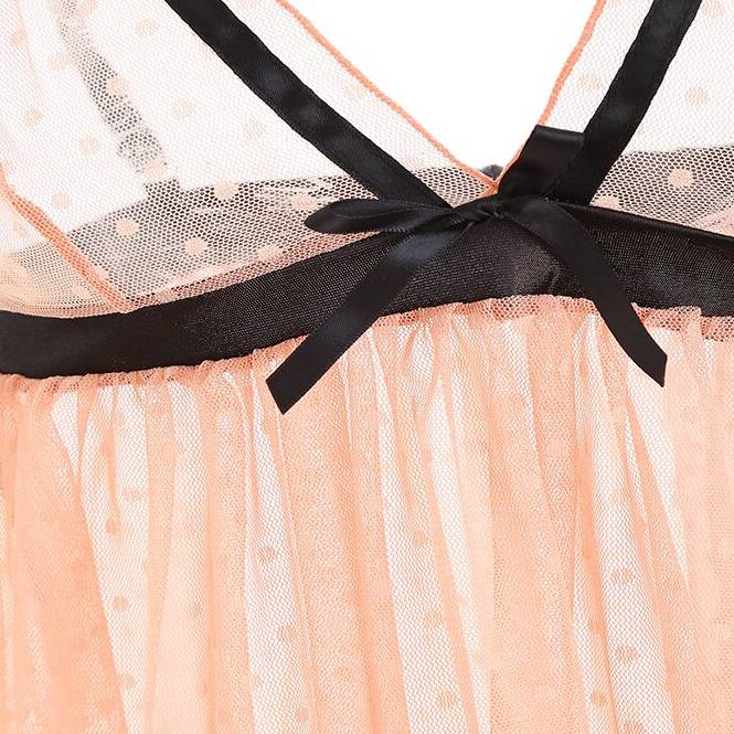 Polka Dot Pink Babydoll for Women