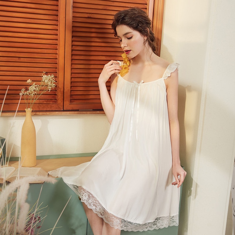Simple Cotton Nightgown for Women