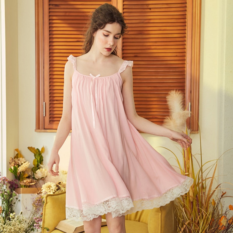 Simple Cotton Nightgown for Women