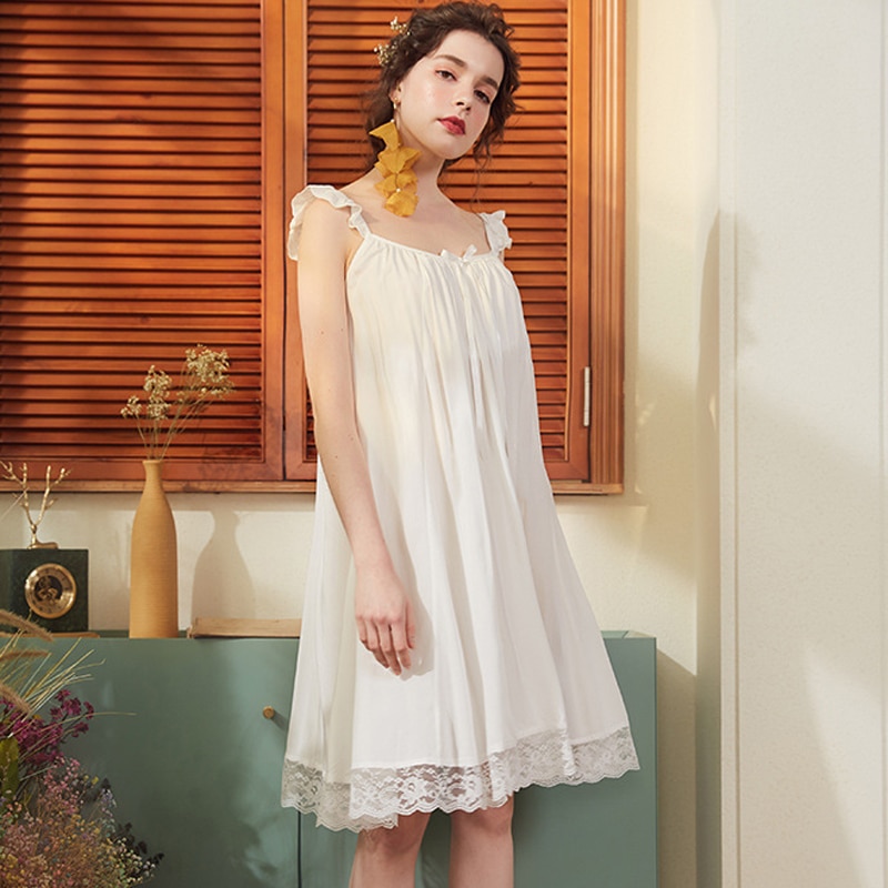 Simple Cotton Nightgown for Women