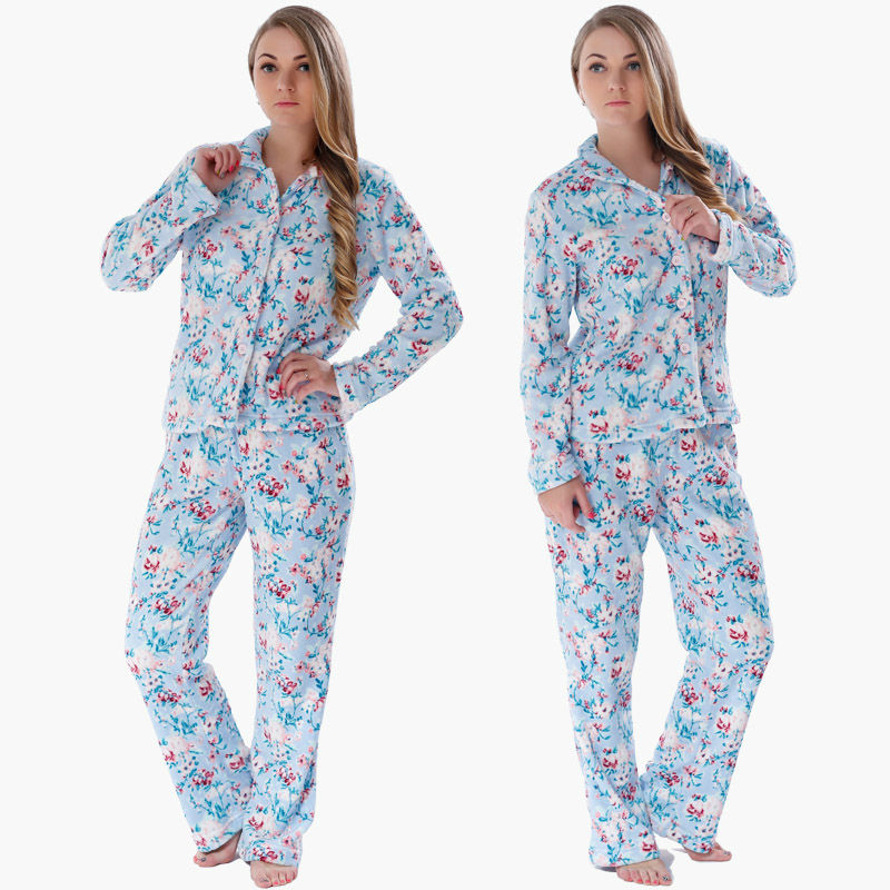 Women's Fleece Polka Dot Pajamas