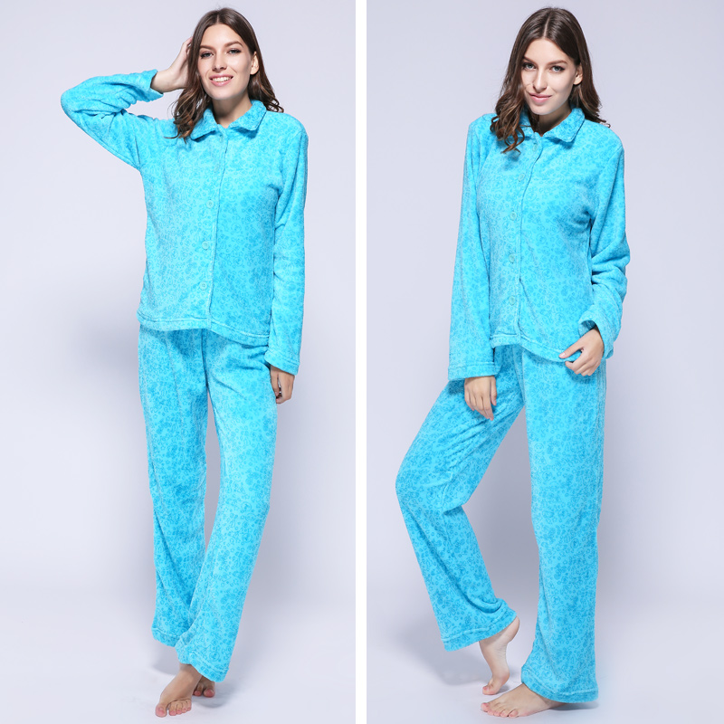 Women's Fleece Polka Dot Pajamas
