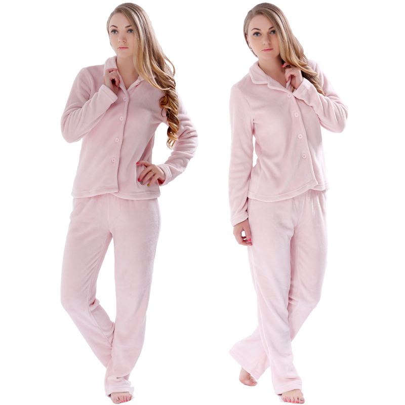 Women's Fleece Polka Dot Pajamas