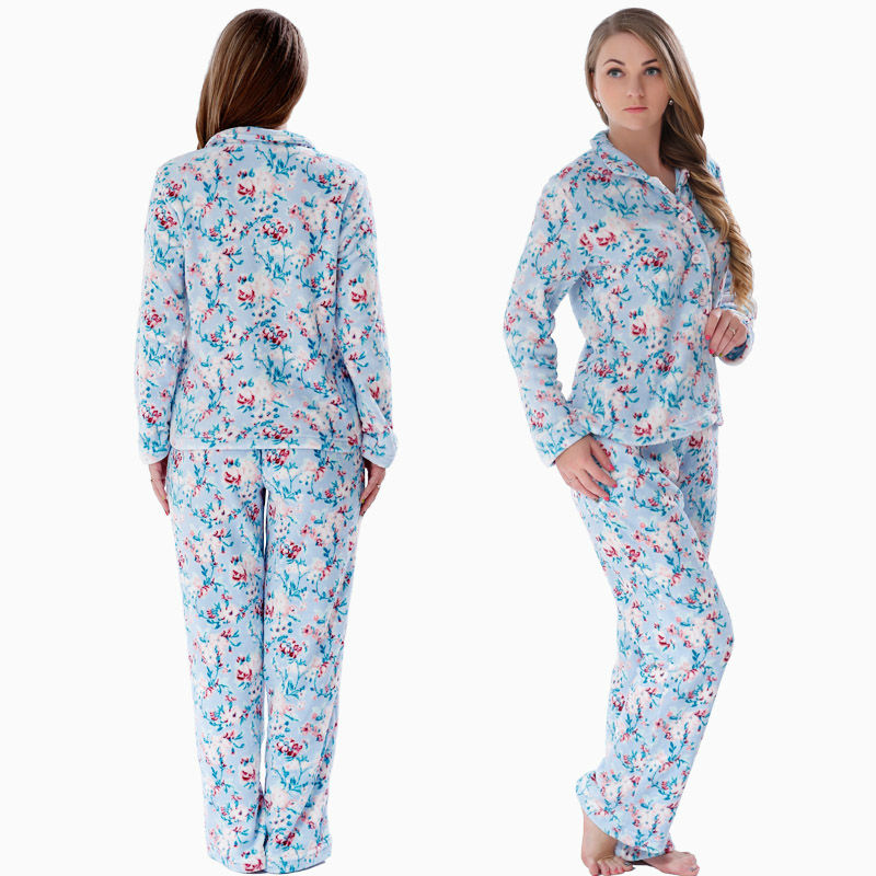 Women's Fleece Polka Dot Pajamas
