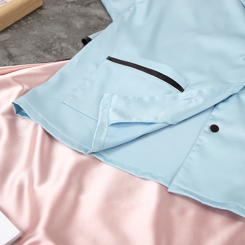 Women's Double Pocket Long Sleeved Home Suit