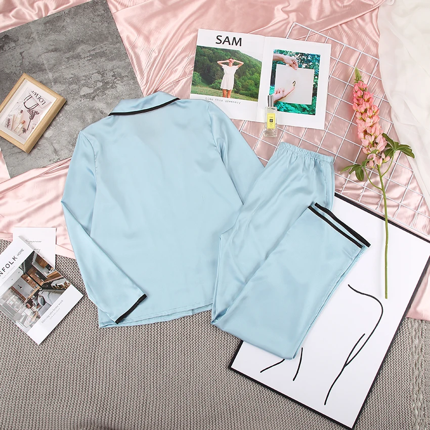 Women's Double Pocket Long Sleeved Home Suit