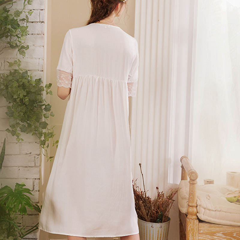 Retro Cotton Women's Nightgown