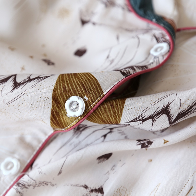 Comfortable Pajama Set with Print for Women