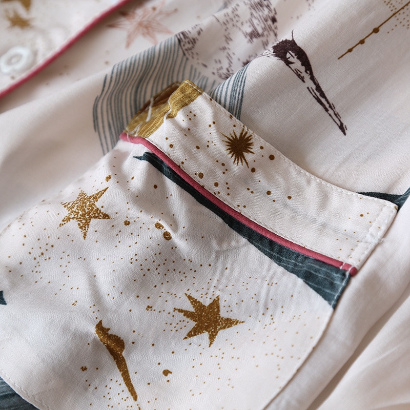 Comfortable Pajama Set with Print for Women