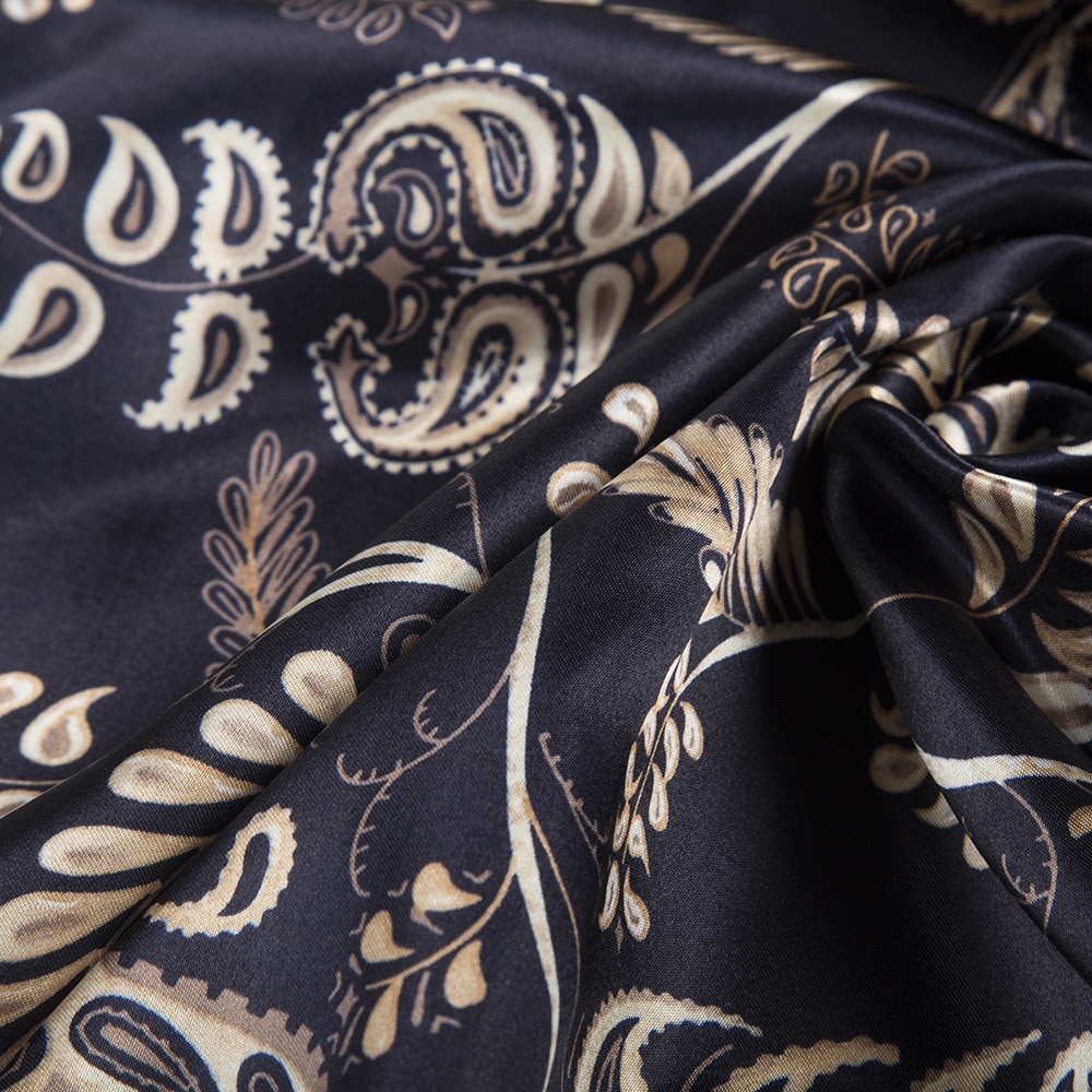 Women's Square Floral Patterned Scarf