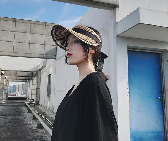 Women's Adjustable Straw Summer Sunscreen