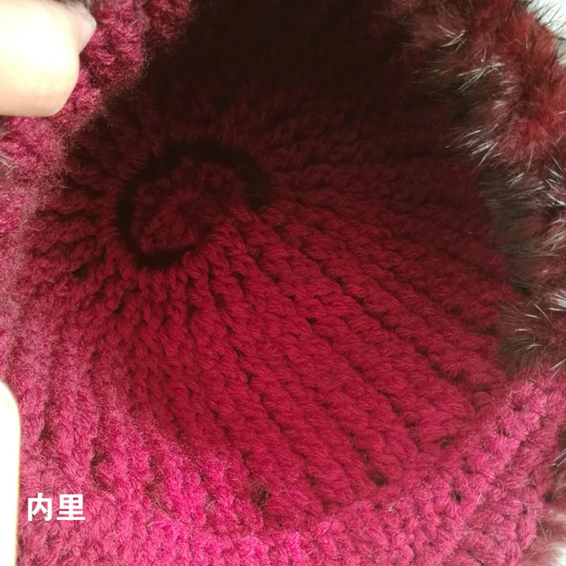 Women's Knitted Mink Fur Hat