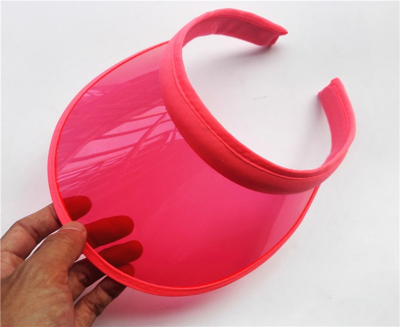 Women's Colorful PVC Sun Visor