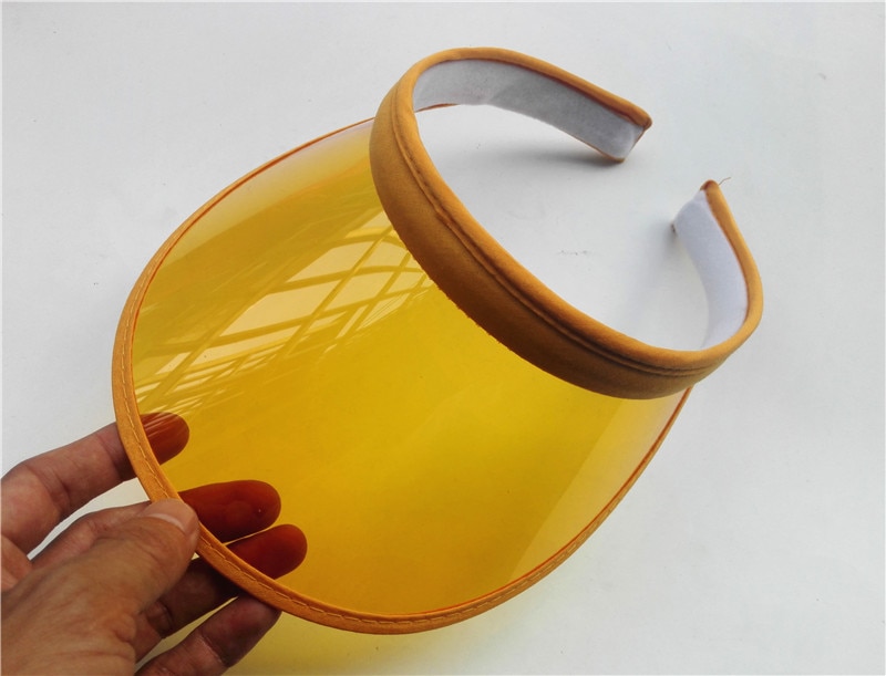 Women's Colorful PVC Sun Visor