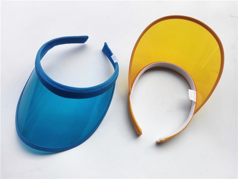 Women's Colorful PVC Sun Visor