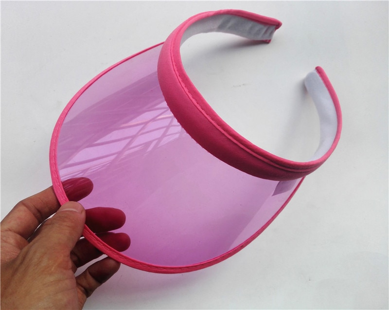 Women's Colorful PVC Sun Visor