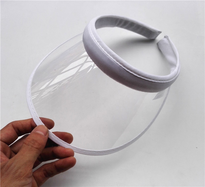 Women's Colorful PVC Sun Visor