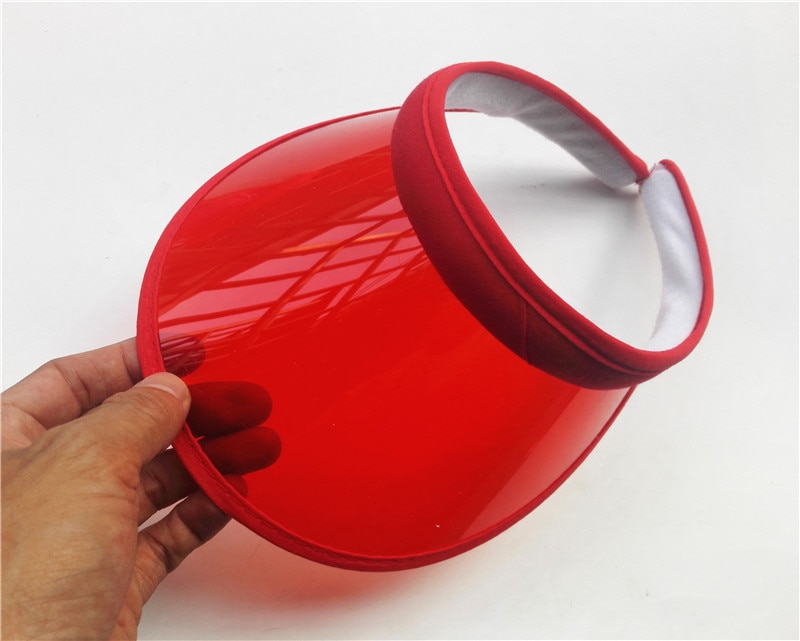 Women's Colorful PVC Sun Visor