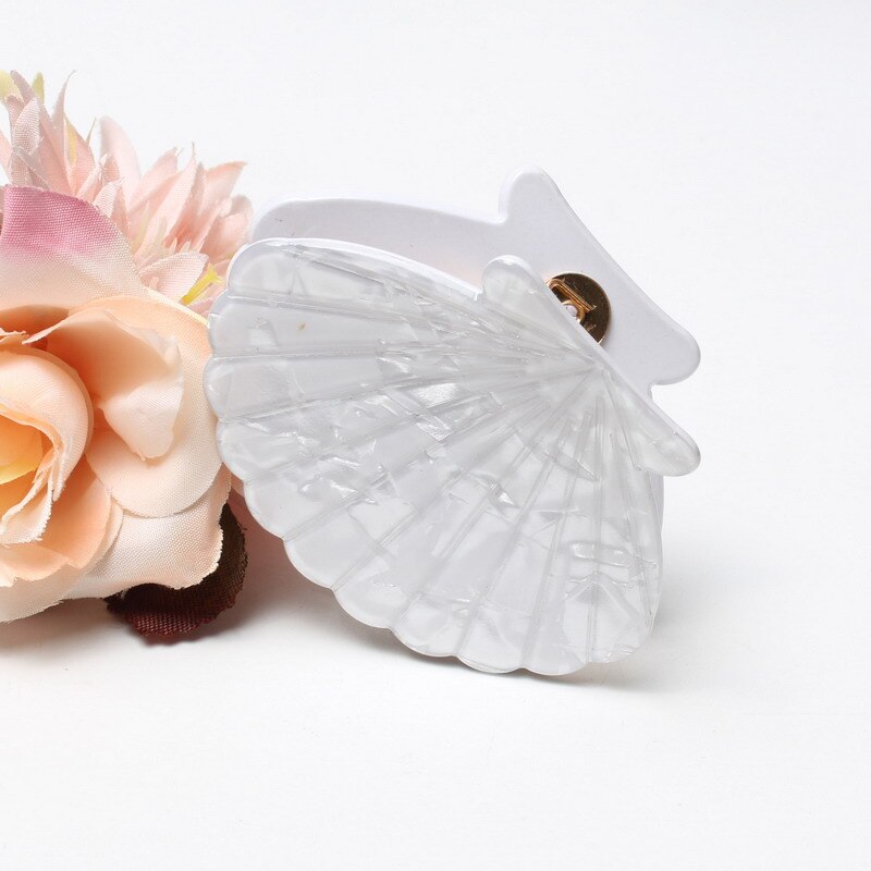Shell Shaped Acrylic Hair Claw