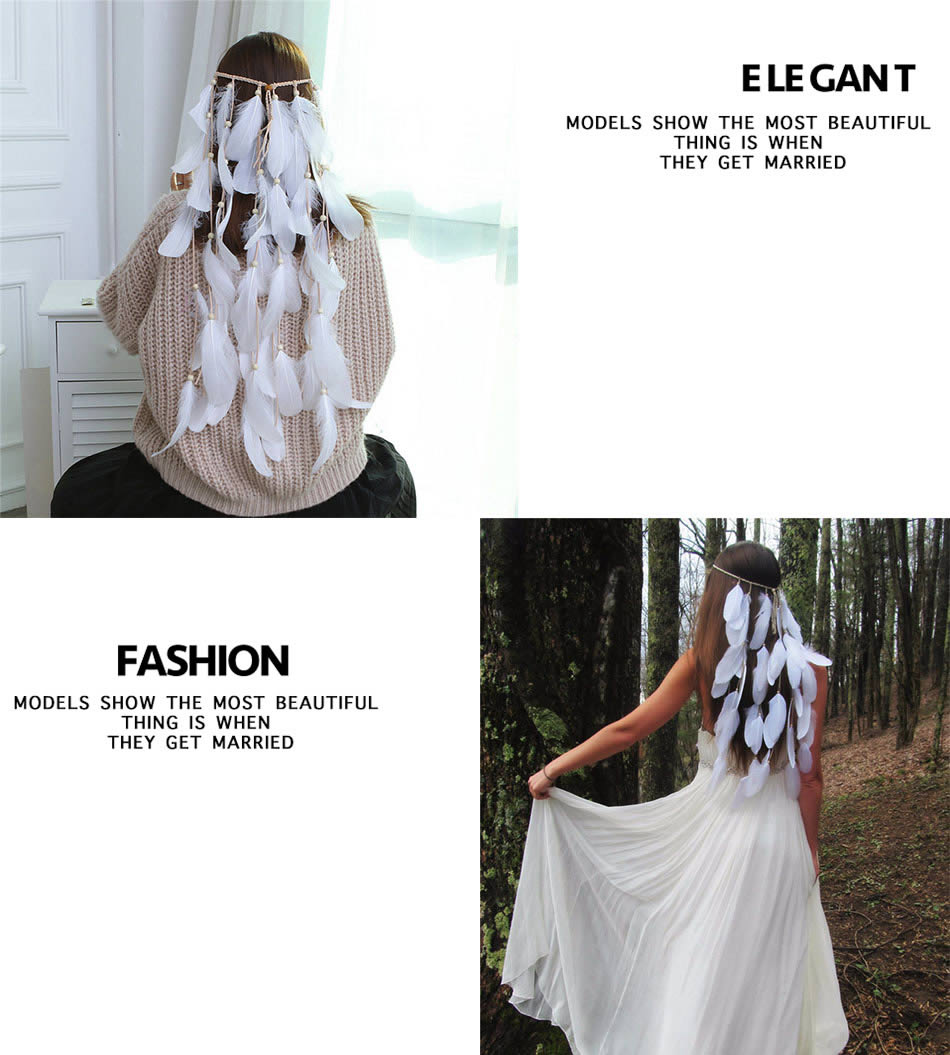 Women's Fashion Bohemian Style Feather Headwear