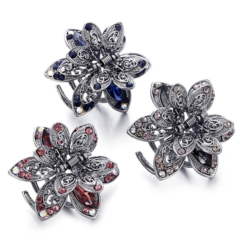 Women's Crystal Patterned Hair Clip