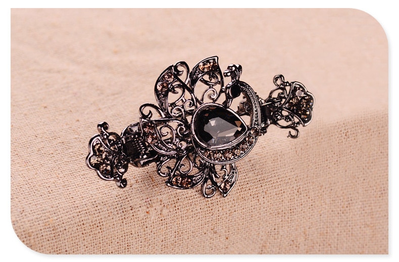 Women's Vintage Style Crystal Hair Clip