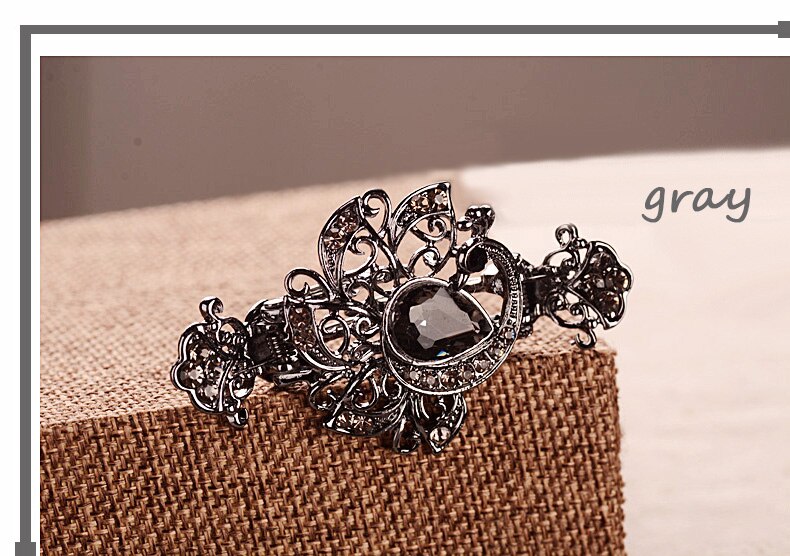 Women's Vintage Style Crystal Hair Clip
