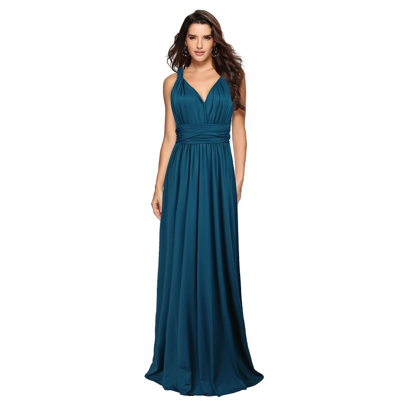 Women's Summer Party Multi-Way Wrap Maxi Dress