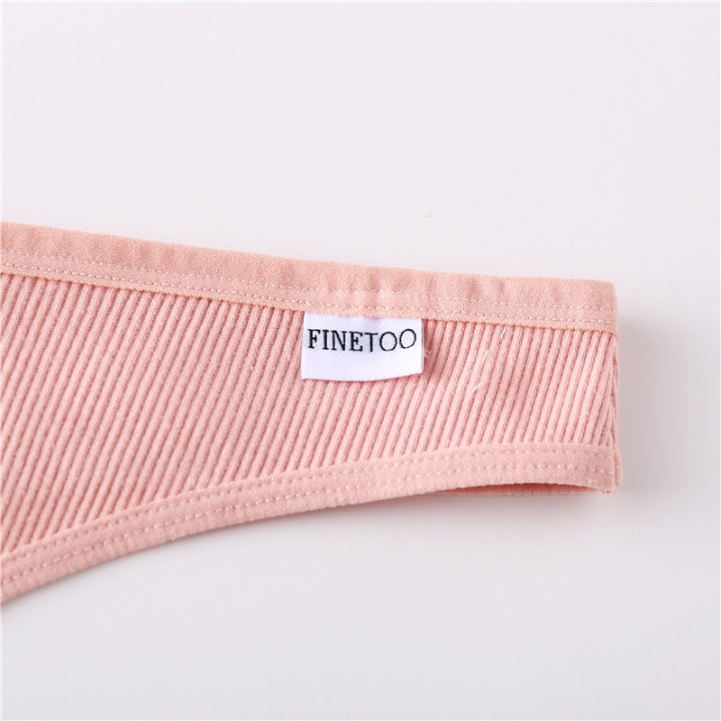 Women's  Striped Thong Panties, 3 Pcs