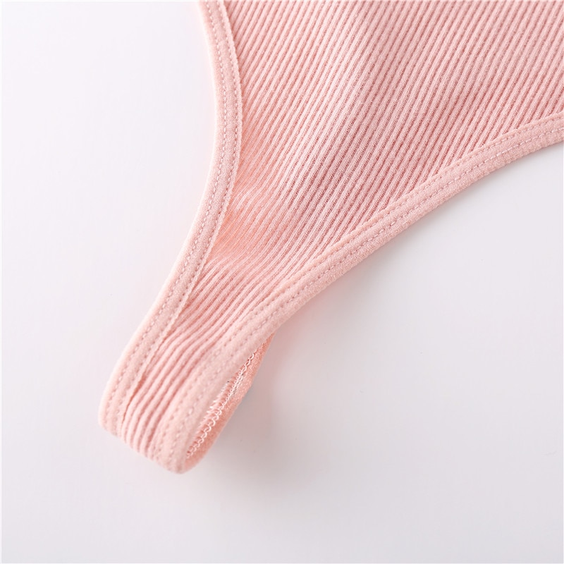 Women's  Striped Thong Panties, 3 Pcs