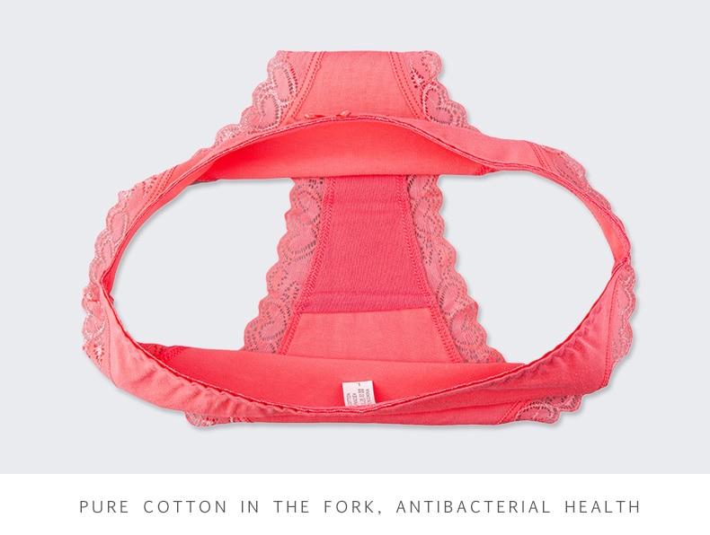 Women's Solid Color Panties Set, 6 Pcs