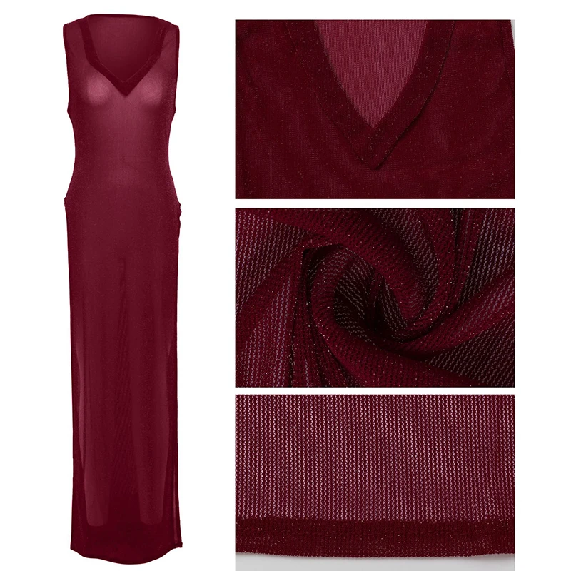 Women's Mesh Maxi Dress