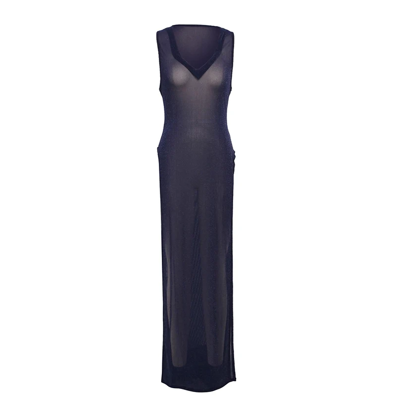 Women's Mesh Maxi Dress