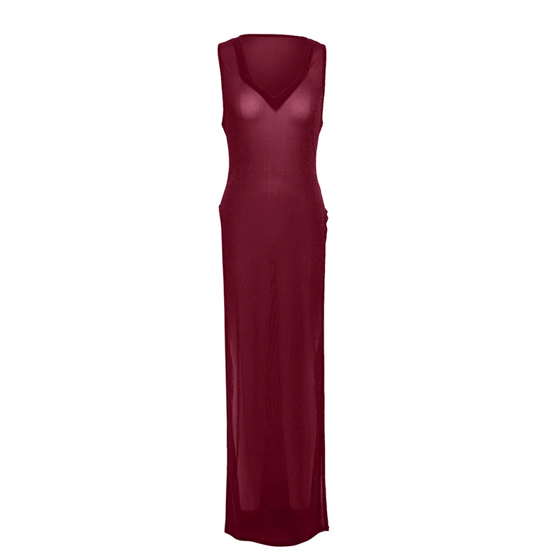 Women's Mesh Maxi Dress