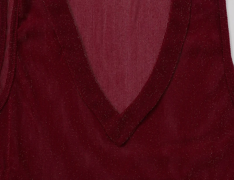 Women's Mesh Maxi Dress