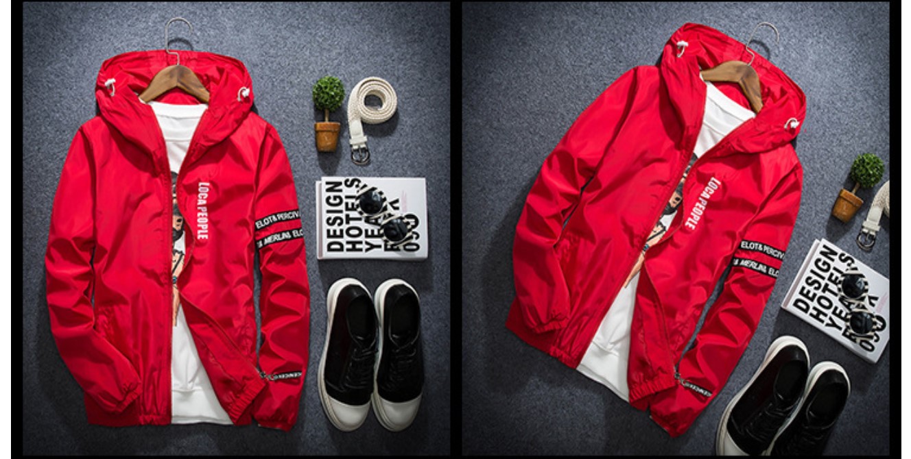 Men's Hooded Windbreaker