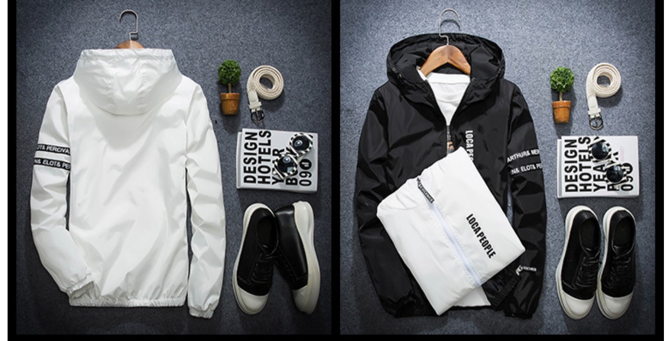 Men's Hooded Windbreaker