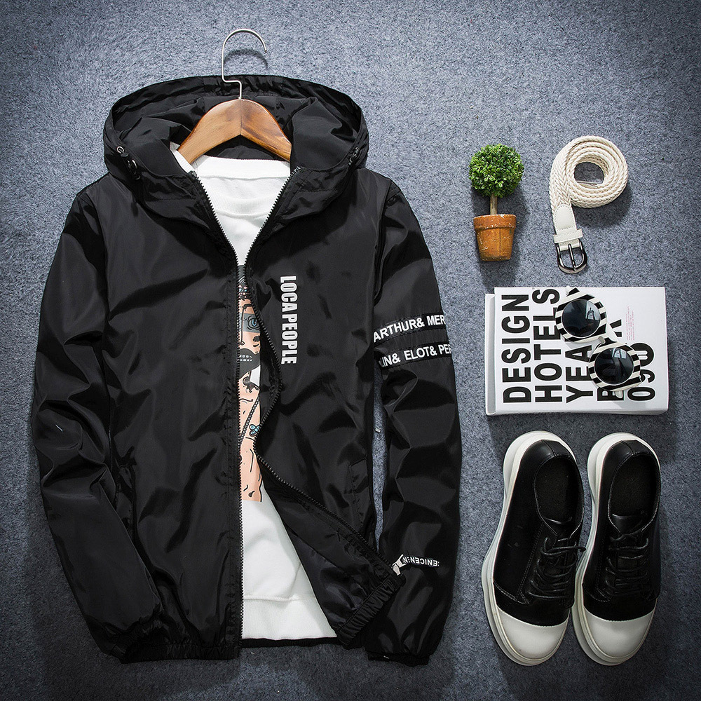 Men's Hooded Windbreaker