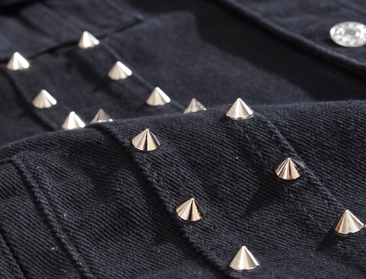 Black Denim Vest for Men