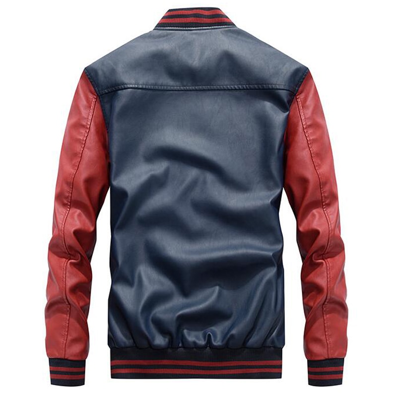 Men's Leather Bomber Jacket