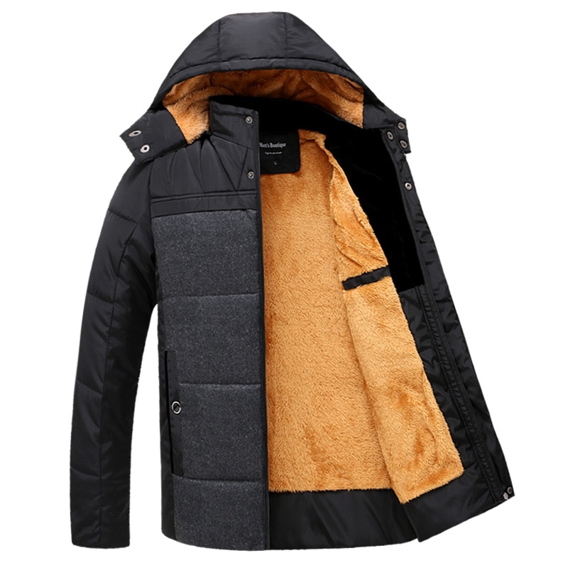 Men's Warm Sport Jacket with Fleece Lining
