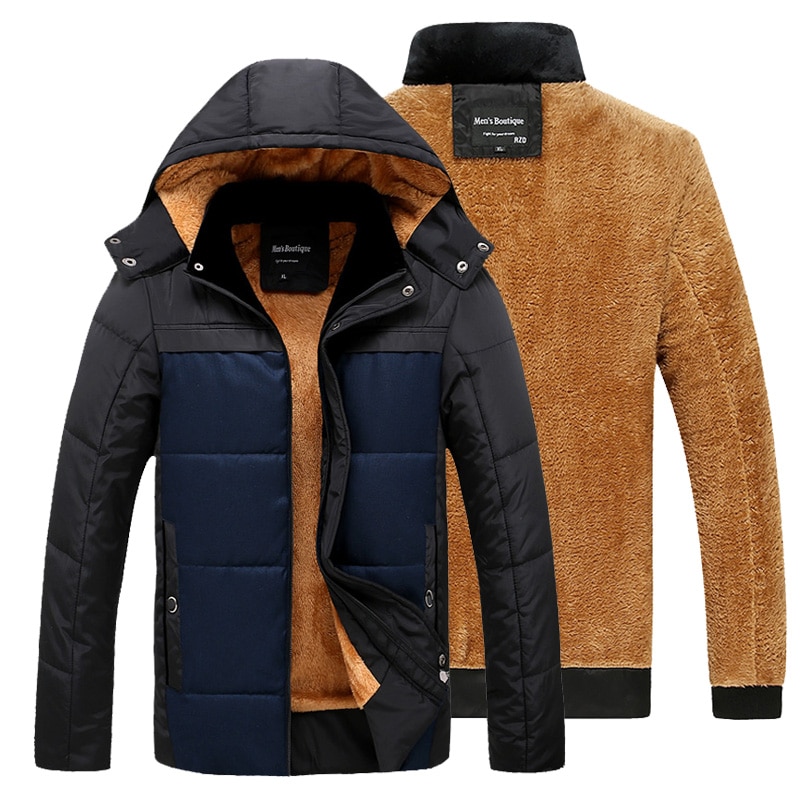 Men's Warm Sport Jacket with Fleece Lining